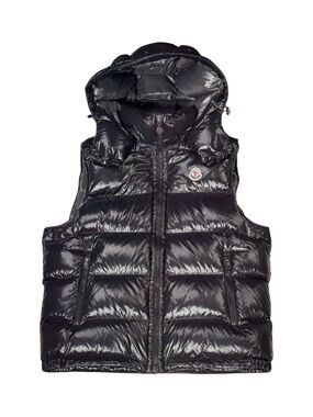 MONCLER BORMES HOODED DOWN VEST MENS SIZE 6